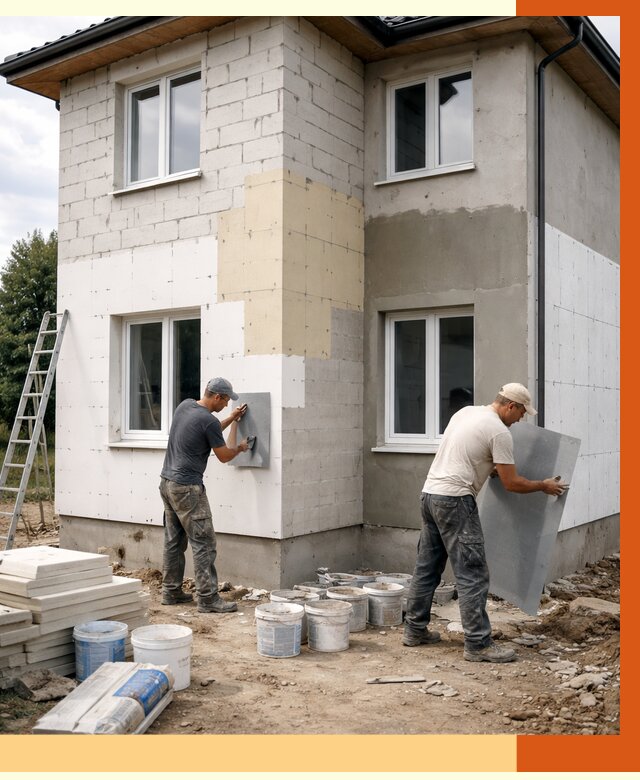 Утепление дома из газобетона в Сердобске от 4247 руб./м² — заказать у ТепломастерСрд